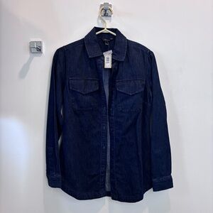 RW&CO. Dark Blue Denim Shirt Jacket - Women's